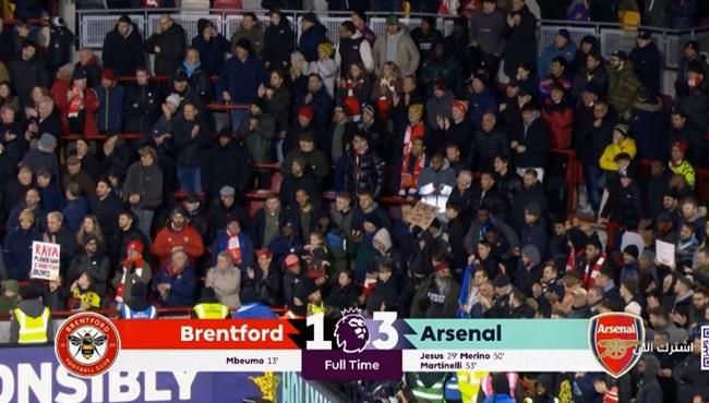 ملخص مباراة ارسنال وبرينتفورد 3 1 الدوري الانجليزي