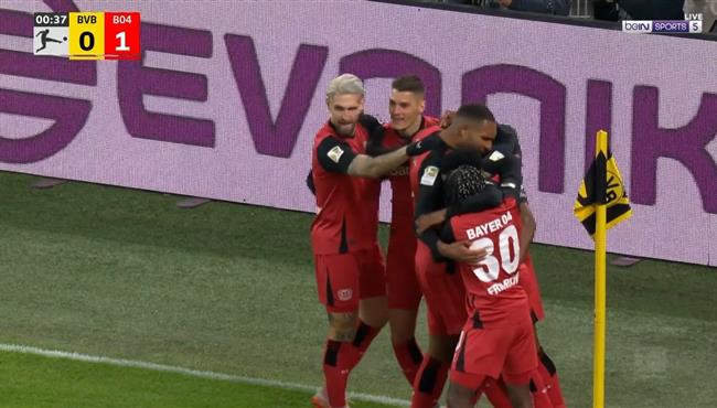 اهداف مباراة بوروسيا دورتموند وباير ليفركوزن 2 3 الدوري الالماني