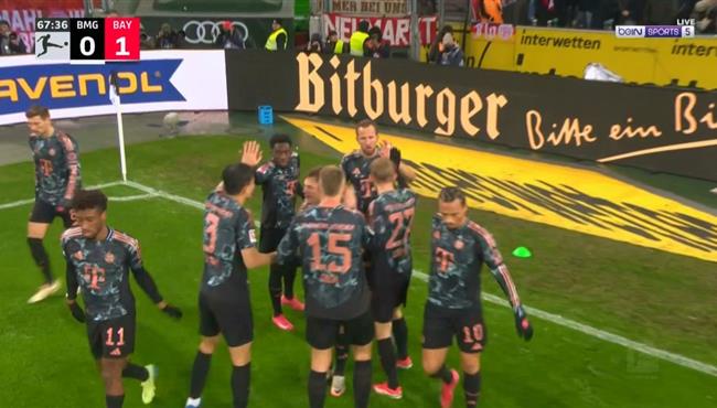 هدف فوز بايرن ميونخ علي بوروسيا مونشنجلادباخ 1 0 الدوري الالماني