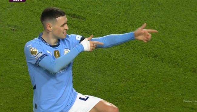 هدف فودين الاول في مرمي برينتفورد اسيست دي بروين الرائع