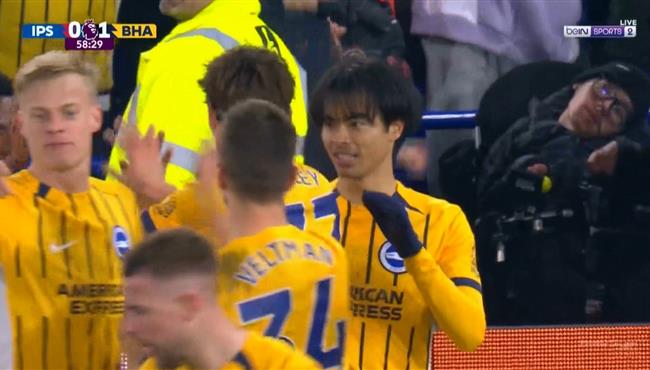 اهداف مباراة ابسويتش تاون وبرايتون 0 2 الدوري الانجليزي