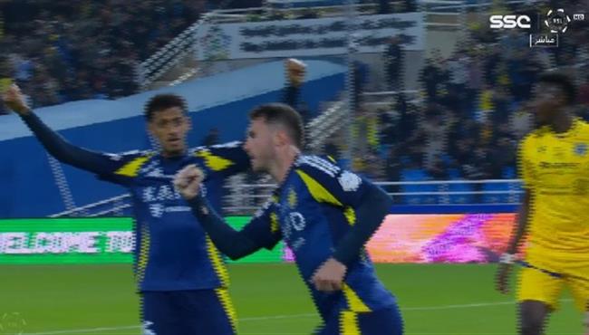 اهداف مباراة النصر والتعاون 1 1 الدوري السعودي