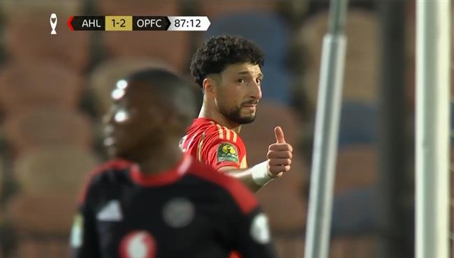 وسام ابو علي كاد ان يسجل هدف تعادل قاتل لـ الاهلي امام أورلاندو بايرتس