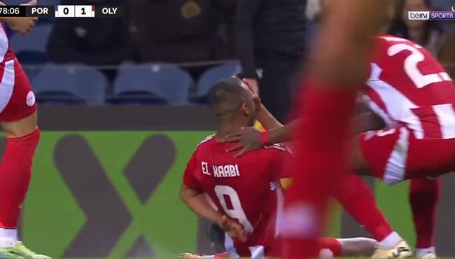 هدف فوز اولمبياكوس علي بورتو 1 0 ايوب الكعبي
