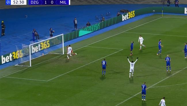 اهداف مباراة ميلان ودينامو زغرب 1 2 دوري ابطال اوروبا