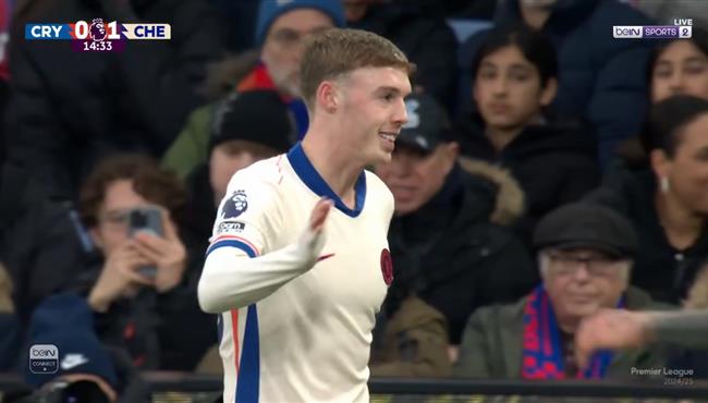 هدف تشيلسي الاول في مرمي كريستال بالاس بالدوري الانجليزي