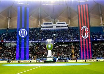 موعد والقنوات الناقلة لمباراة ميلان وإنتر ميلان اليوم في نهائي كأس السوبر الإيطالي والمعلق