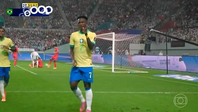 هدف فينيسيوس جونيور في مرمي كوريا الجنوبية مباراة ودية