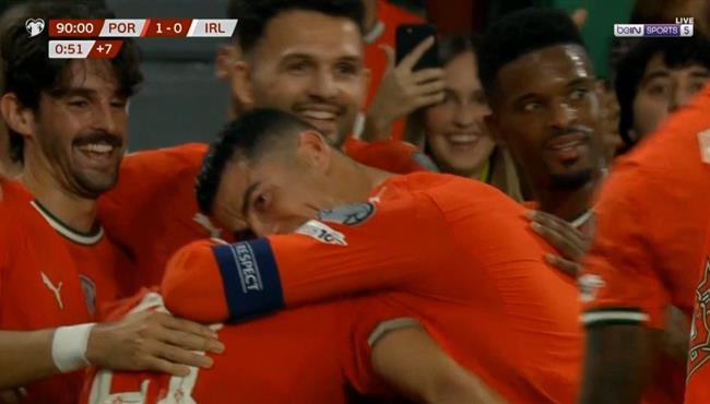 هدف فوز البرتغال القاتل علي ايرلندا 1 0 تصفيات كاس العالم
