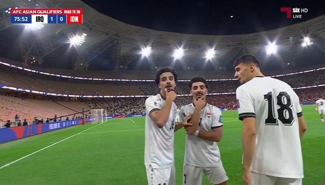 هدف العراق الرائع في مرمي اندونيسيا بتصفيات كأس العالم