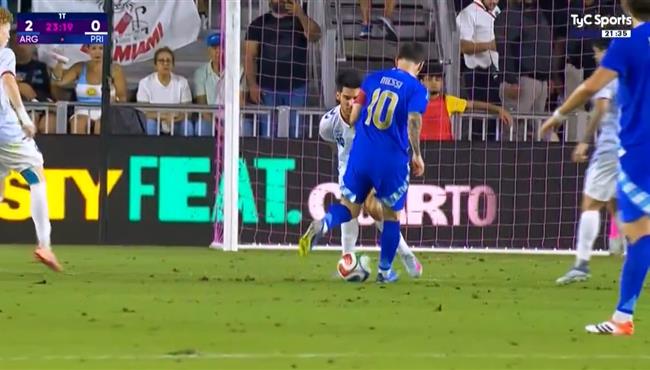 اسيست ميسي في مباراة الارجنتين وبورتوريكو