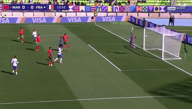 تصدي حارس المغرب الرائع يحرم فرنسا من تسجيل هدف في نصف نهائي كأس العالم للشباب