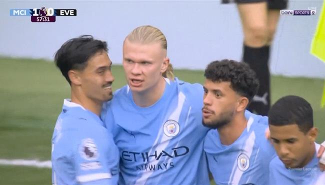 اهداف مباراة مانشستر سيتي وايفرتون 2 0 الدوري الانجليزي