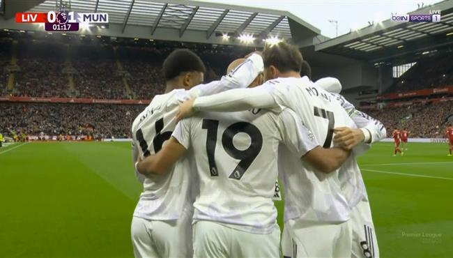 اهداف مباراة ليفربول ومانشستر يونايتد 1 2 الدوري الانجليزي