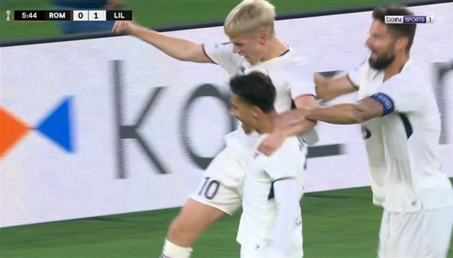 هدف فوز ليل علي روما 1 0 الدوري الاوروبي