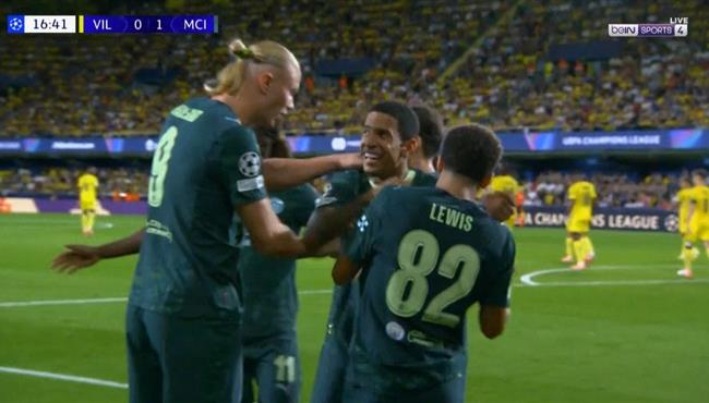 اهداف مباراة مانشستر سيتي وفياريال 2 0 دوري ابطال اوروبا