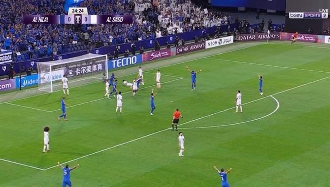 هدف الهلال الاول في مرمي السد بدوري ابطال اسيا