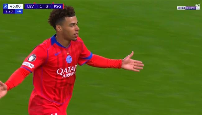 هدف باريس سان جيرمان الرابع في مرمي باير ليفركوزن بدوري ابطال اوروبا