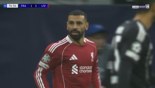 ملخص لمسات محمد صلاح في مباراة ليفربول وفرانكفورت بدوري ابطال اوروبا