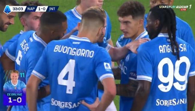 اهداف مباراة انتر ميلان ونابولي 1 3 الدوري الايطالي