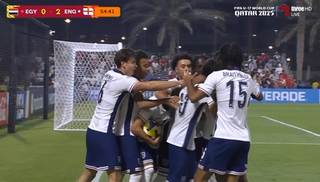 هدف انجلترا الثاني في مرمي مصر بكاس العالم للشباب تحت 17 عام