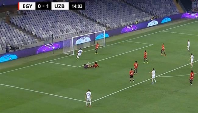 العارضة تحرم اوزبكستان من هدف في مرمي مصر