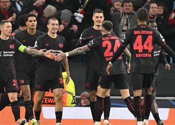 باتريك شيك يسجل هدف باير ليفركوزن الثاني أمام مانشستر سيتي