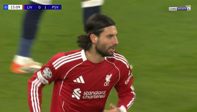 هدف تعادل ليفربول مع ايندهوفن 1 1 سوبوسلاي