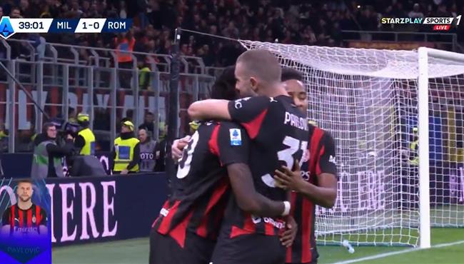 هدف فوز ميلان علي روما 1 0 الدوري الايطالي