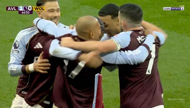 هدف فوز استون فيلا الصاروخي علي ولفرهامبتون 1 0 الدوري الانجليزي