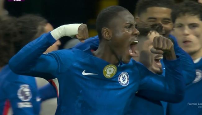 هدف تشيلسي الاول في مرمي ارسنال تشالوباه