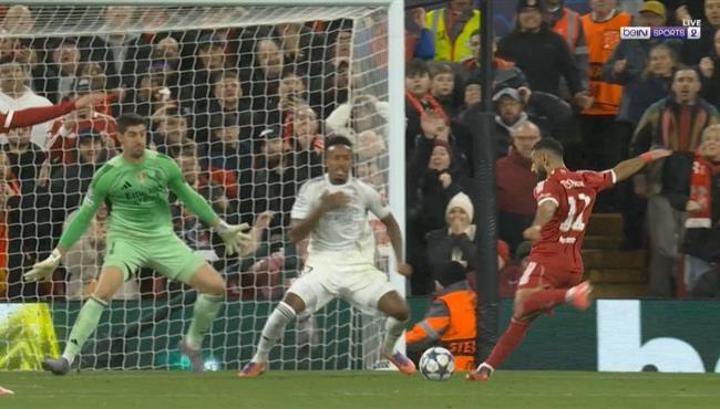 محمد صلاح يهدر هدف محقق امام ريال مدريد بعد انقاذ رائع من ميلتاو