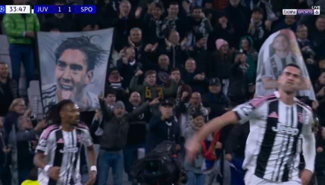 اهداف مباراة يوفنتوس وسبورتينج لشبونة 1 1 دوري ابطال اوروبا