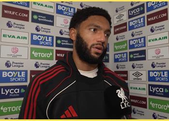 جو جوميز يعلق على مشاركته الأساسية الأولى مع ليفربول هذا الموسم