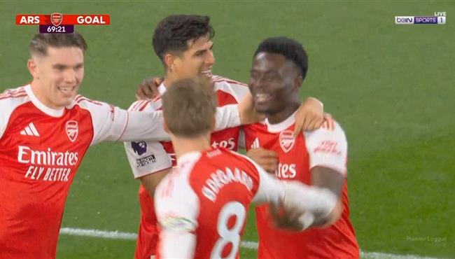 هدف ارسنال الاول في مرمي ولفرهامبتون بالدوري الانجليزي