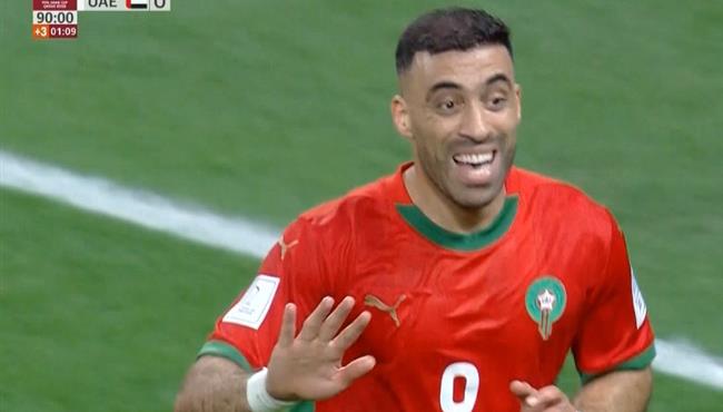 هدف عبد الرزاق حمد الله في مرمي الامارات بكأس العرب