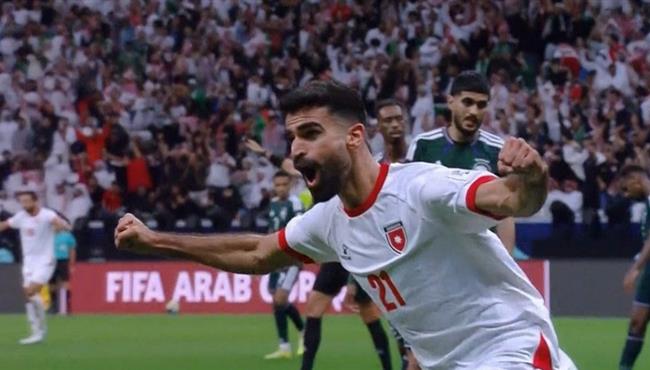 هدف الاردن الاول في مرمي السعودية وفرحه يزن النعيمات