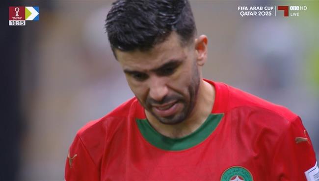 اصابة كريم البركاوي وخروجه في مباراة المغرب والأردن بنهائي كأس العرب