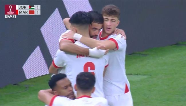 هدف تعادل الاردن مع المغرب 1 1 نهائي كاس العرب