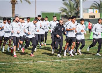 مران الأهلي عودة لاعب الفريق المصاب قبل مواجهة غزل المحلة