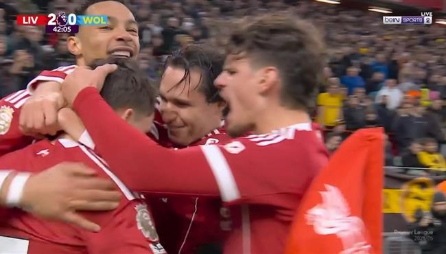 اهداف مباراة ليفربول وولفرهامبتون 2 1 الدوري الانجليزي