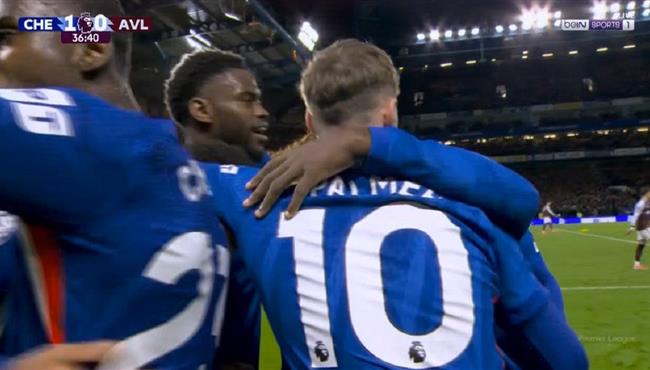 اهداف مباراة تشيلسي واستون فيلا 1 2 الدوري الانجليزي