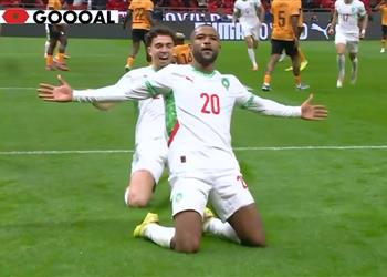 فيديو أيوب الكعبي يسجل هدف المغرب الأول أمام زامبيا