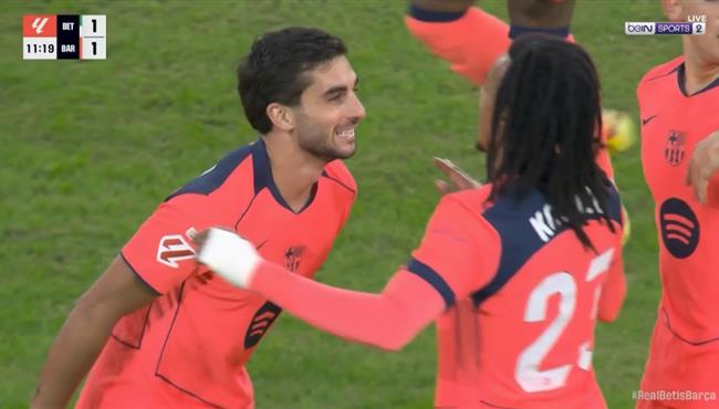 هدف فيران توريس الاول في مرمي ريال بيتيس بالدوري الاسباني