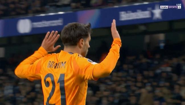 هدف ابراهيم دياز في مرمي مانشستر سيتي بدوري أبطال اوروبا