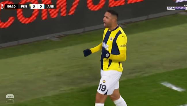 هدف يوسف النصيري في مرمي اندرلخت بالدوري الاوروبي