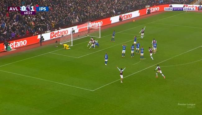 اهداف مباراة ابسويتش تاون واستون فيلا 1 1 الدوري الانجليزي