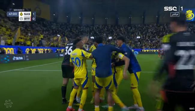 اهداف مباراة النصر والاتفاق 2 3 الدوري السعودي