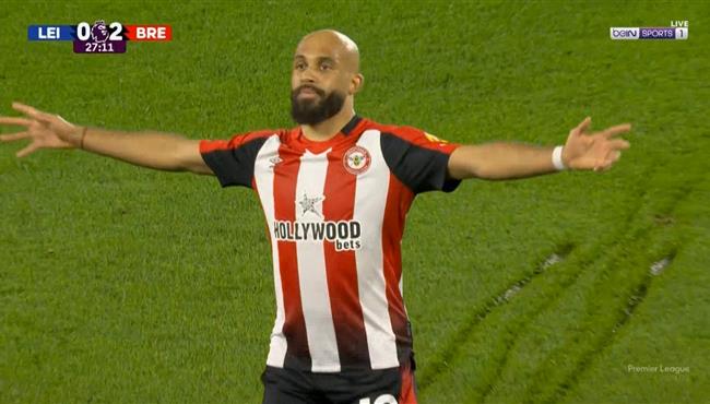 هدف مبيومو الرائع في مرمي ليستر سيتي بالدوري الانجليزي
