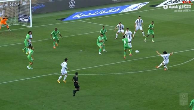 محمد النني كاد ان يسجل هدف امام دبا الحصن بالدوري الاماراتي